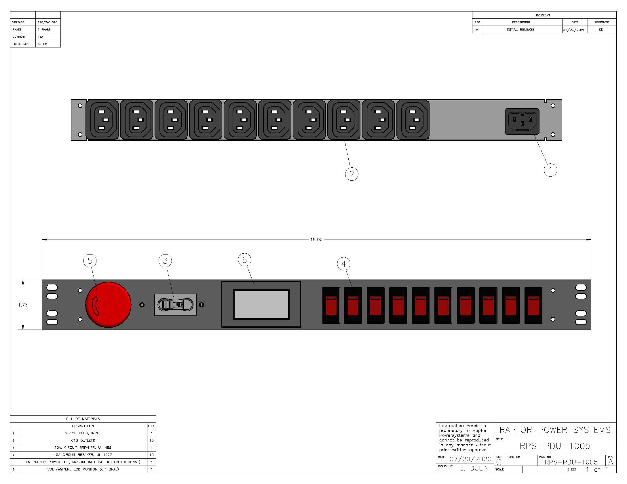 1-phasig 230V mit 8 facher IEC Steckdosenleiste für 19-Zoll Racks oder Netzverteilerschränken 19 Rack PDU mit integrierter USV-Anlage 800VA Überbrückungszeit bis zu max.15 Minuten 480W 